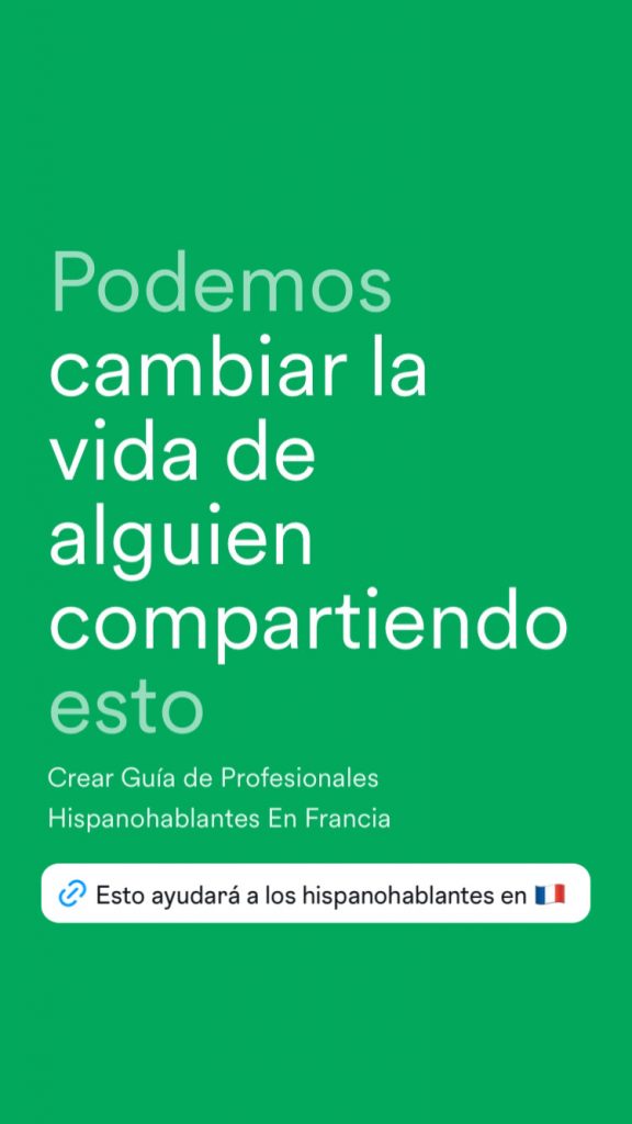 Campaña de recaudación para crear RED DE PROFESIONALES HISPANOHABLANTES EN FRANCIA