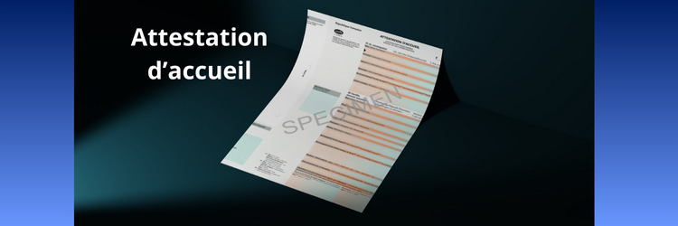 Attestation d'accueil Francia especímen