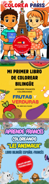 Libros de colorear bilingues español francés