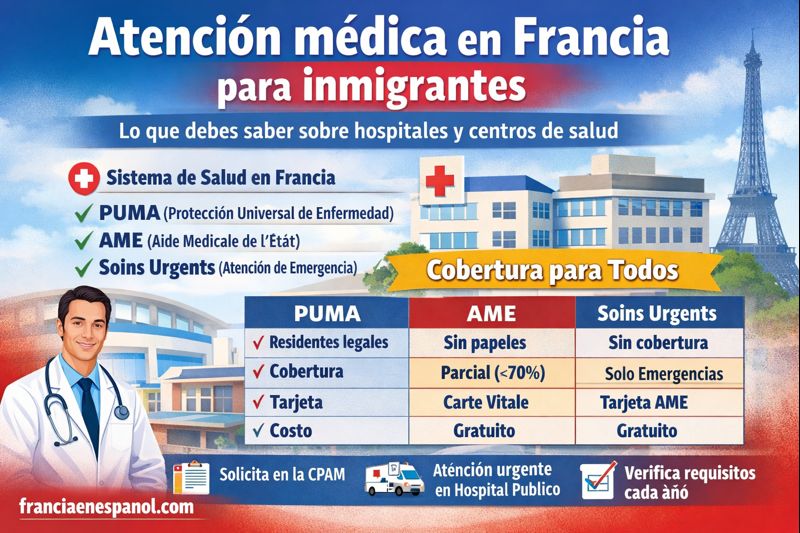 Atención médica en Francia para inmigrantes