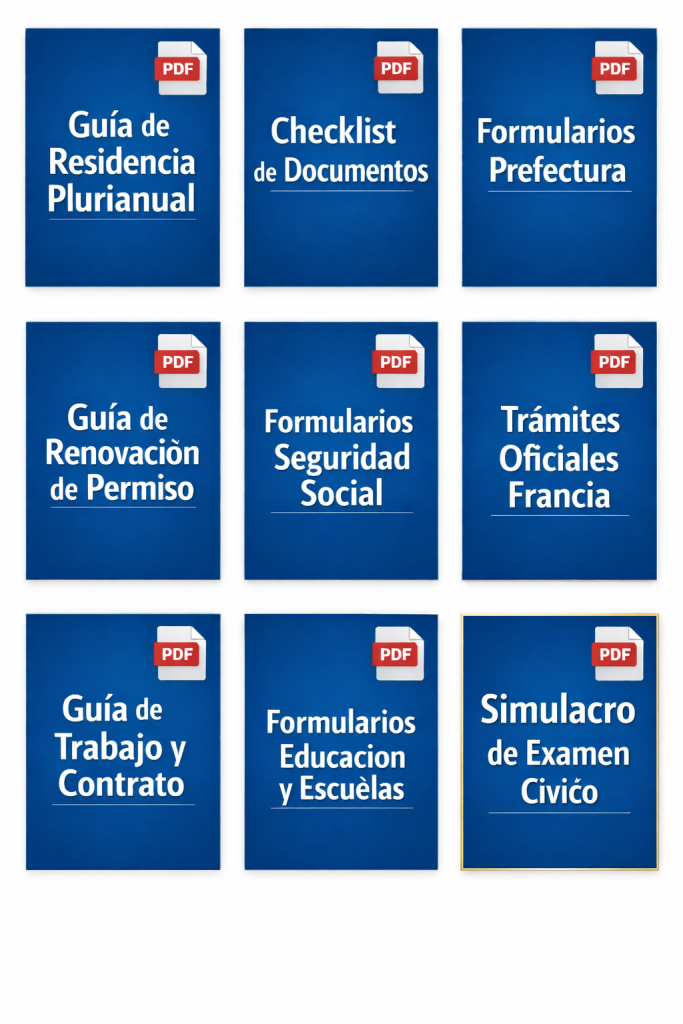 Guías prácticas y formularios para inmigrantes en Francia.