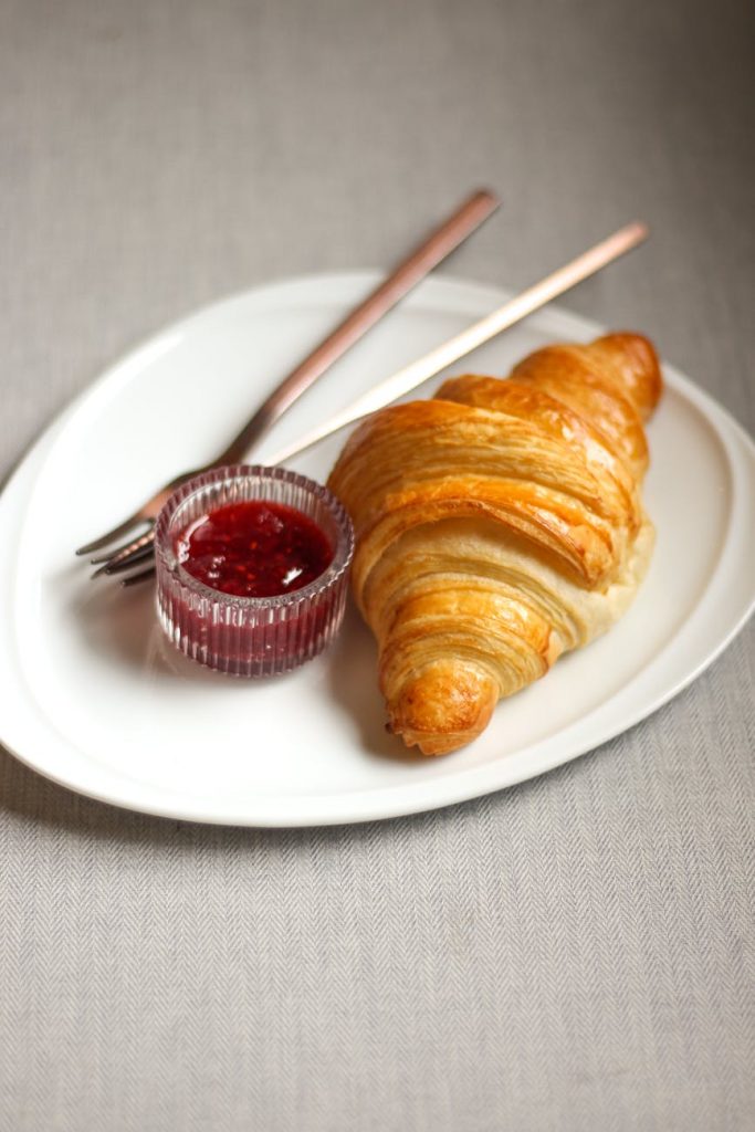 croissant on plate