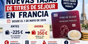 Francia aumenta el precio de los permisos de residencia.