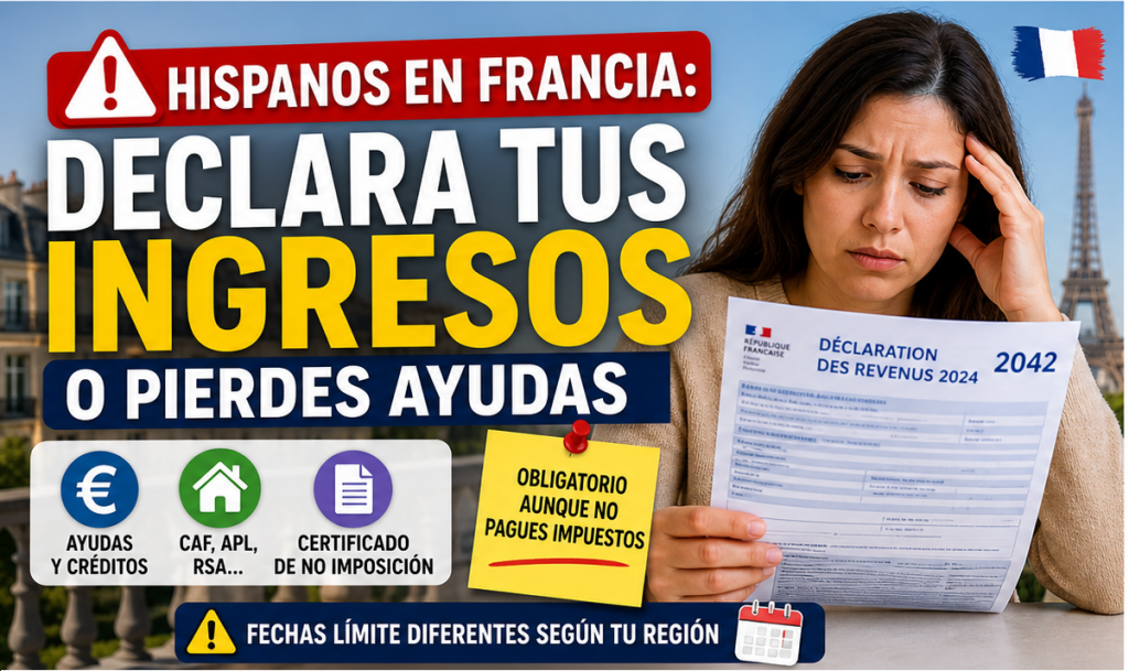 como declarar tus ingresos en Francia