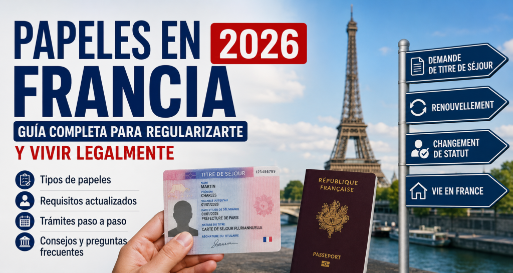 Cómo sacar papeles en Francia en 2026.
