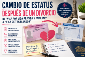 Changement de statut, despues de un divorcio en Francia