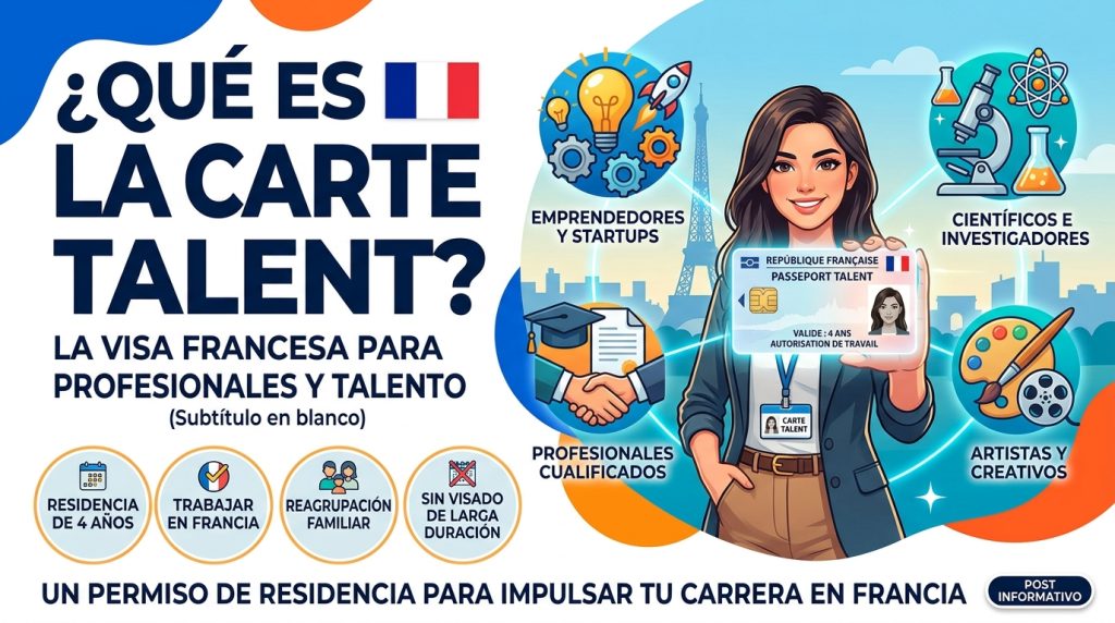 Carte Talent Francia