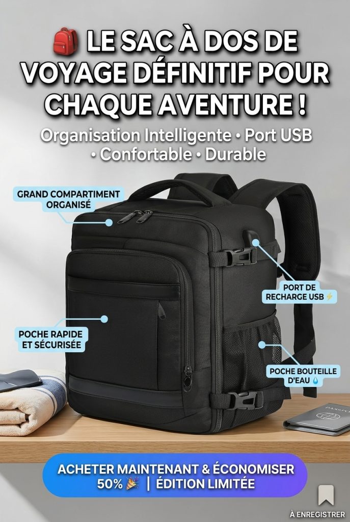 KLOSTAIN Sac à Dos Voyage Cabine Avion 45x36x20 pour Easyjet 30L