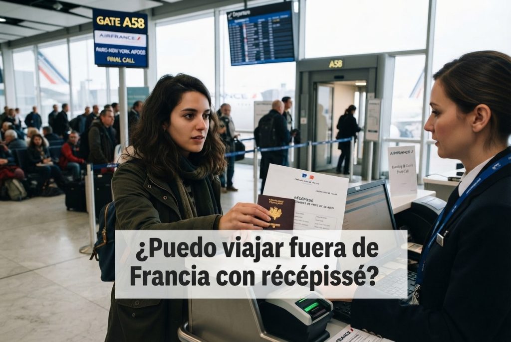 ¿Puedo viajar fuera de Francia con récépissé