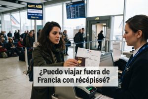 ¿Puedo viajar fuera de Francia con récépissé
