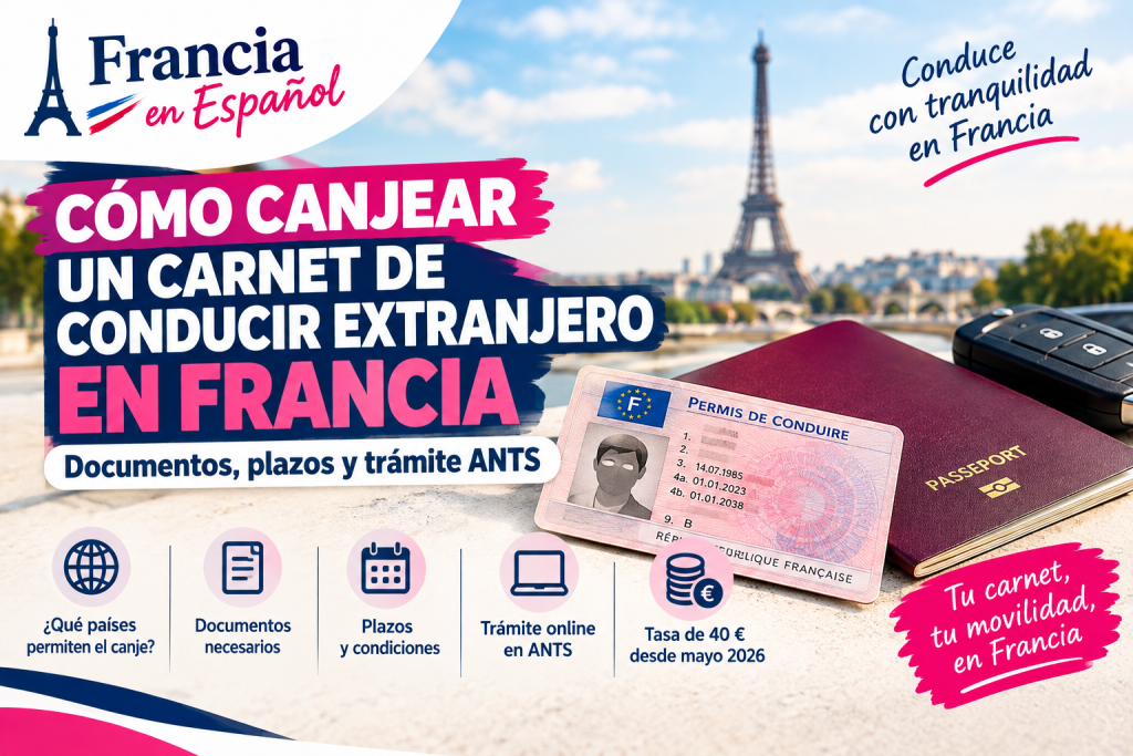 Cómo canjear un carnet extranjero en Francia