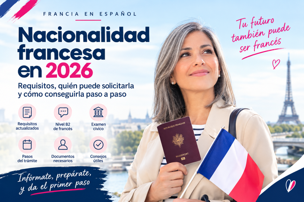 Nacionalidad francesa: Quién puede pedirla en 2026