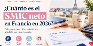 ¿Cuánto es el SMIC neto en Francia en 2026?